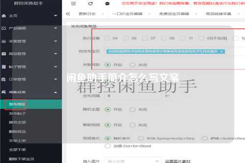 闲鱼助手简介怎么写文案