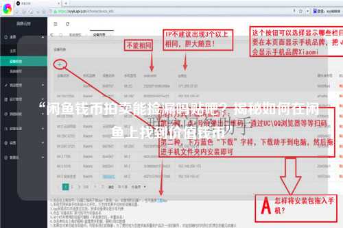 “闲鱼钱币拍卖能捡漏吗贴吧？揭秘如何在闲鱼上找到价值钱币”