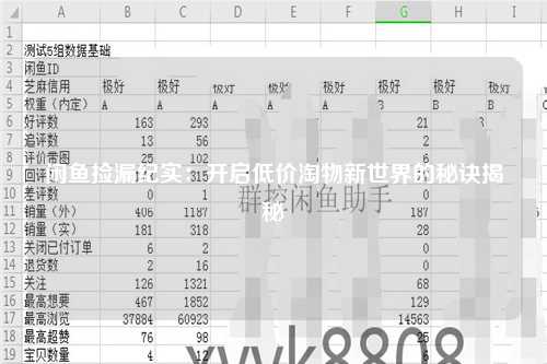 闲鱼捡漏纪实：开启低价淘物新世界的秘诀揭秘