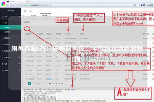 闲鱼捡漏3万：揭秘如何在二手市场找到超值好物