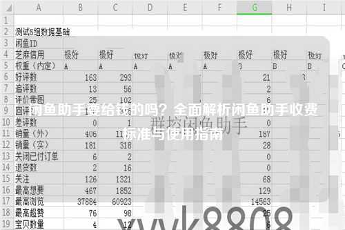 闲鱼助手要给钱的吗？全面解析闲鱼助手收费标准与使用指南