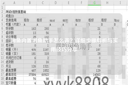 闲鱼内置闲鱼助手怎么弄？详细步骤解析与实用技巧分享