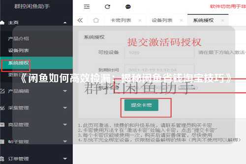 《闲鱼如何高效捡漏：揭秘闲鱼省钱淘宝技巧》